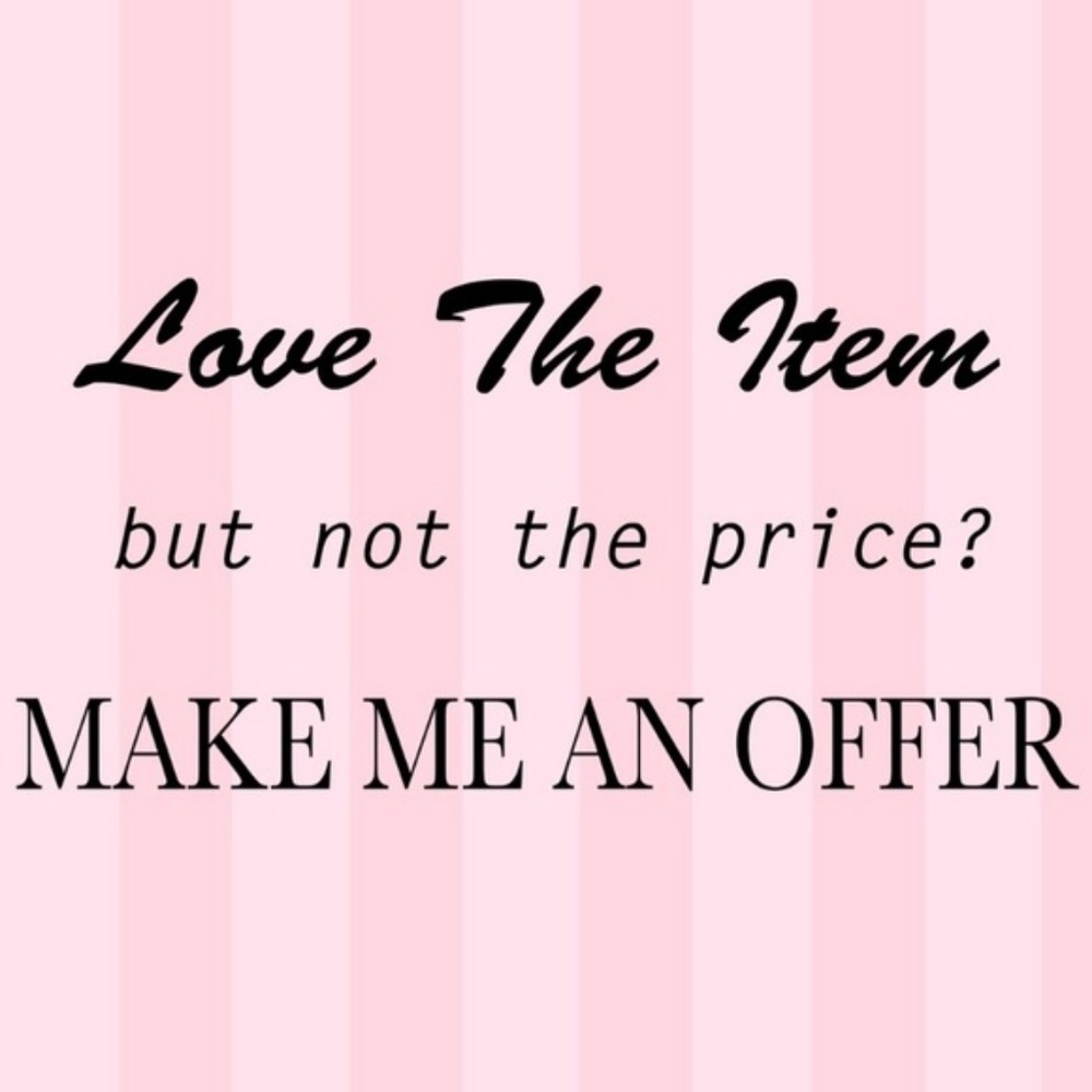 Like the item but not the price? Make me an offer!